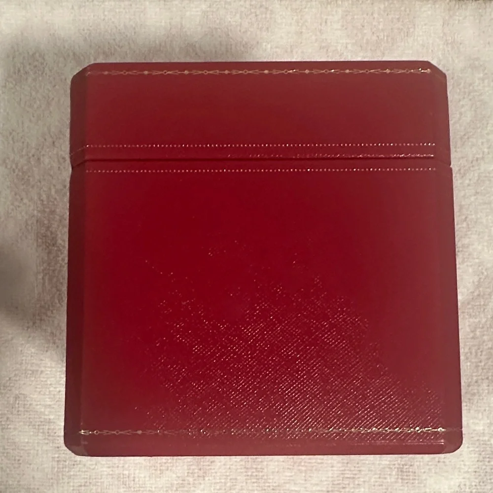 Cartier Red Jewelry Box with Gold Hardware - Picture 9 of 13
